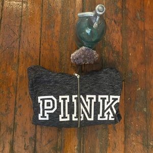 Grey & White PINK Hoodie